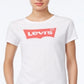 Levi's Women's Slim Crew Neck Tee White Size Large