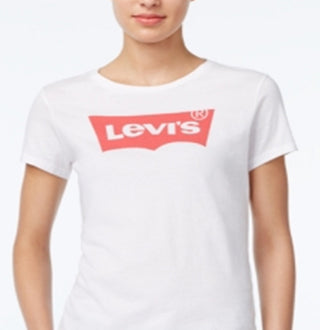 Levi's Women's Slim Crew Neck Tee White Size Large