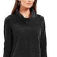 Style & Co Women's Embellished 3/4 Sleeve V Neck Sweater Black  Size Petite Small