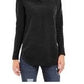 Style & Co Women's Embellished 3/4 Sleeve V Neck Sweater Black  Size Petite Small