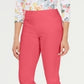 Charter Club Women's Cambridge Skinny Pull On Tummy Control Pants Salmon  Size 10