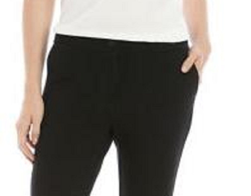 Anne Klein Women's Ponte Compression Casual Pants Tedo Black Size 2