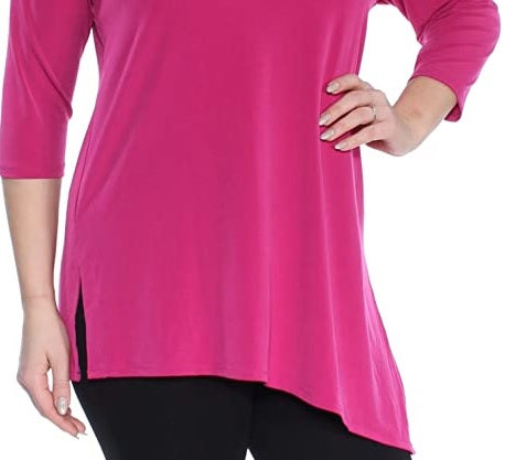 Alfani Women's Front Cutout Cold Shoulder Top Pink Size Small