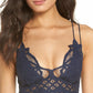 Free People Women's Intimately Fp Adella Longline Bralette Blue Size X-Small