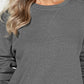 Karen Scott Women's Sport Long-Sleeve Crewneck Sweatshirt Grey  Size X-Small