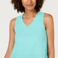 Alfani Women's Petite Layered-Look V-Neck Top Blue Size S