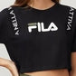 Fila Appoline Women's Cotton Cropped T-Shirt Black Size Large