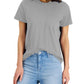 Style & Co Women's Cotton Crew-Neck T-Shirt Gray Size X-Large