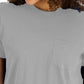 Style & Co Women's Cotton Crew-Neck T-Shirt Gray Size X-Large