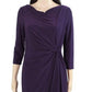 Ralph Lauren Women's Petite Sheath Dress Purple Size 14 Petite