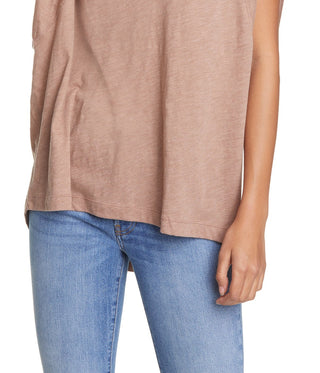 Free People Women's Halo Tee Brown Size Small