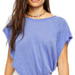 Free People Women's Halo Tee Blue Size Large