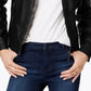 Jou Jou Juniors' Faux-Fur-Lined Moto Jacket Black Size X-Large
