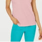 Charter Club Women's Petite Sleeveless Boatneck Top Pink Size SM