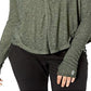 Free People Women's Movement Lay up Long Sleeve T-shirt Green Size Large
