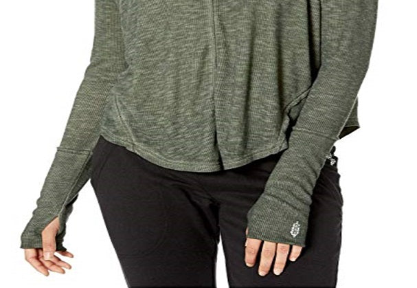 Free People Women's Movement Lay up Long Sleeve T-shirt Green Size Large