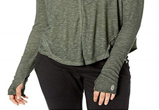 Free People Women's Movement Lay up Long Sleeve T-shirt Green Size Large