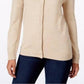 Karen Scott Women's Luxsoft Button Cardigan Beige Size Petite Medium