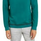 Alfani Men's Printed Crew Neck Classic Fit Cotton Sweater Green Size X-Large