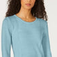 Karen Scott Women's Patchwork Stitch Pullover Sweater Blue Size X-Large
