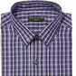 Alfani Men's Gingham Dress Shirt  Purple Size 15-15.5-34/35