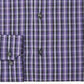 Alfani Men's Gingham Dress Shirt  Purple Size 15-15.5-34/35