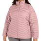 Columbia Women's Plus Powder Lite Quilted Puffer Jacket Pink Size 2XL