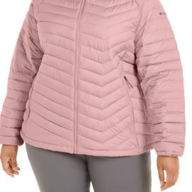 Columbia Women's Plus Powder Lite Quilted Puffer Jacket Pink Size 2XL