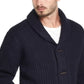 Weatherproof Vintage Men's Shawl Collar Button Down Sweater Blue Size XXX-Large