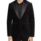 Calvin Klein Men's Slim-Fit Velvet Sport Coat Charcoal Size Large