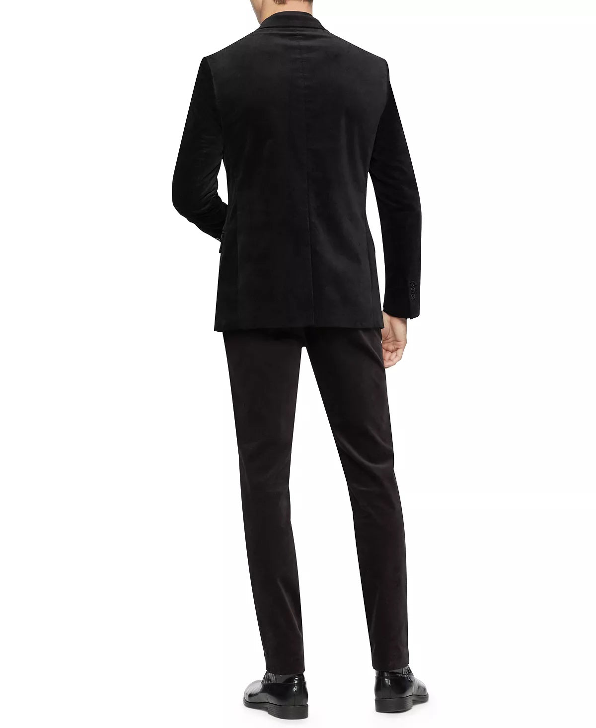 Calvin Klein Men's Slim-Fit Velvet Sport Coat Charcoal Size Large
