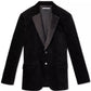 Calvin Klein Men's Slim-Fit Velvet Sport Coat Charcoal Size Large
