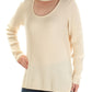 INC International Concepts Women's Waffle Knit Side Zip Tunic Sweater Beige Size Large