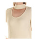 INC International Concepts Women's Waffle Knit Side Zip Tunic Sweater Beige Size Large