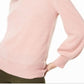 Charter Club Women's Pure Cashmere Balloon Sleeve Sweater Pink Size Petite S