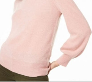 Charter Club Women's Pure Cashmere Balloon Sleeve Sweater Pink Size Petite S