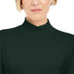 Style & Co Women's Mock Neck Top Green Size Petite L