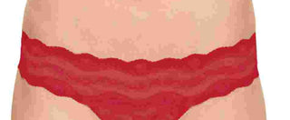 B.Tempt'd Women's By Wacoal Lace Kiss Bikini Underwear Red Size Medium