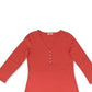 Style & Co Women's V Neck Top Orange Size Petite Medium