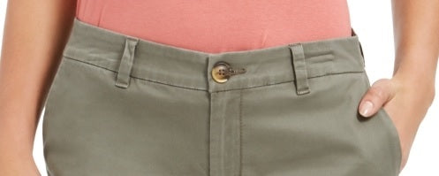 Style & Co Women's Chino Shorts Green Size 18