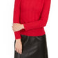 Charter Club Women's Cable Knit Cashmere Sweater Red Size Petite XL