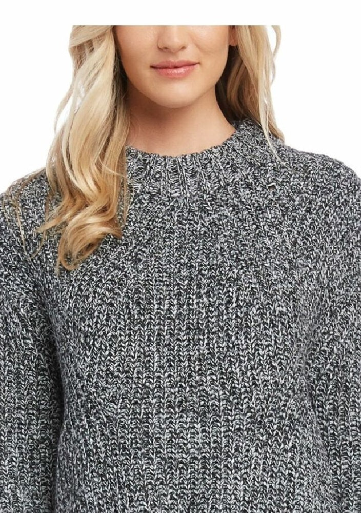 Karen Kane Women's Marled Long Sleeve Pullover Sweater Grey Size Large