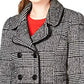 Maison Jules Women's Plaid Blazer Jacket Grey Size Large
