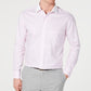Tasso Elba Men's Classic Fit Non Iron Supima Cotton Twill Bar Stripe French Cuff Dress Shirt  Pink Size 17.5X32X33