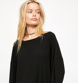 Free People Women's Shimmy Shake Top Black Size X-Small