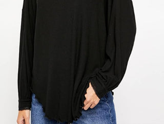 Free People Women's Shimmy Shake Top Black Size X-Small