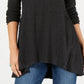 Style & Co. Women's High Low Tunic Sweater Gray Size X-Small