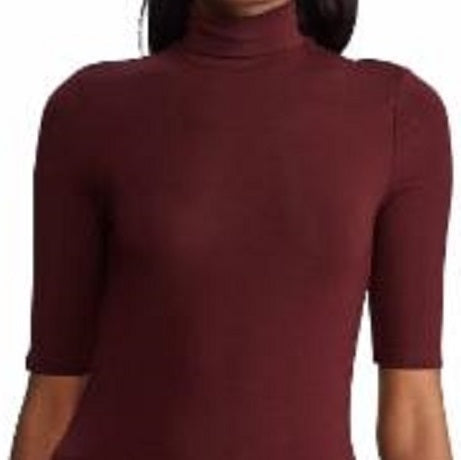Ralph Lauren Women's 3/4 Sleeve Turtle Neck Top Red Size Petite Small