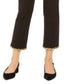 Alfani Women's Embellished Hem Ankle Skinny Pants Black Size 4