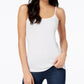 Maison Jules Women's Adjustable Camisole White Size Medium